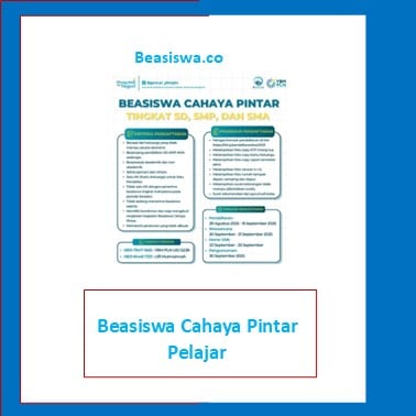 Beasiswa Cahaya Pintar Pelajar