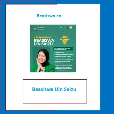 Beasiswa Uin Saizu 2025