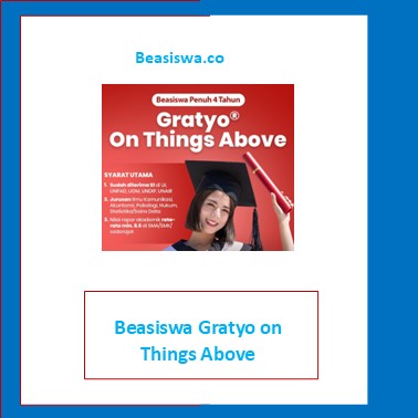 Beasiswa Gratyo on Things Above