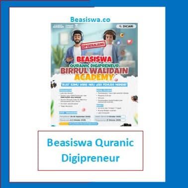 Beasiswa Quranic Digipreneur