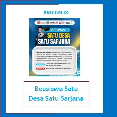 Beasiswa Satu Desa Satu Sarjana
