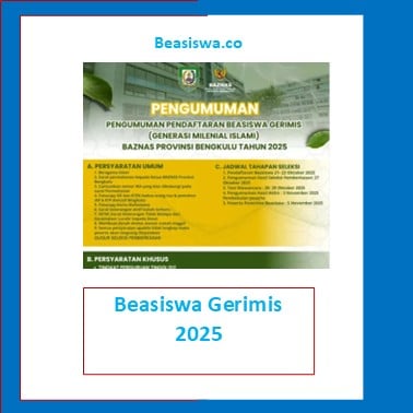 Beasiswa Gerimis 2025