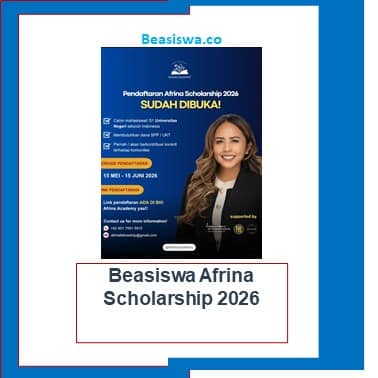 Beasiswa Afrina Scholarship 2026