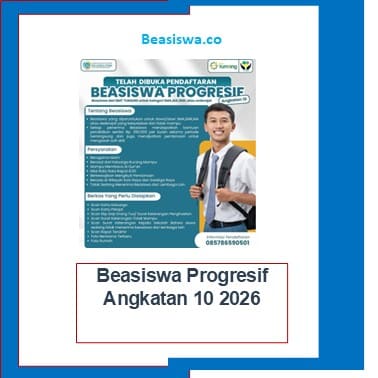 Beasiswa Progresif Angkatan 10 2026