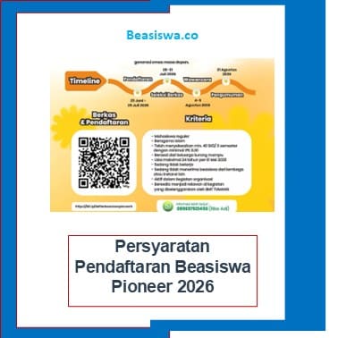 Persyaratan Pendaftaran Beasiswa Pioneer 2026